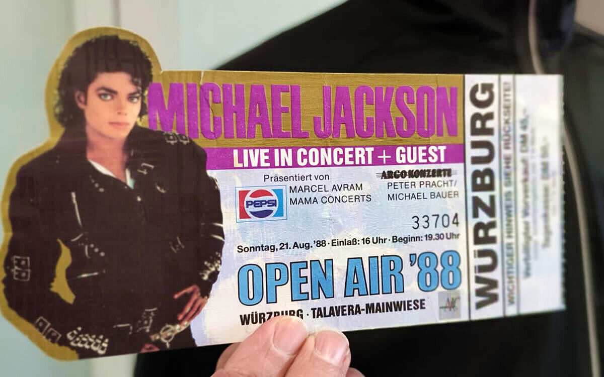 Karte Michael Jackson - Funkhaus Würzburg Karte Michael Jackson - Funkhaus Würzburg