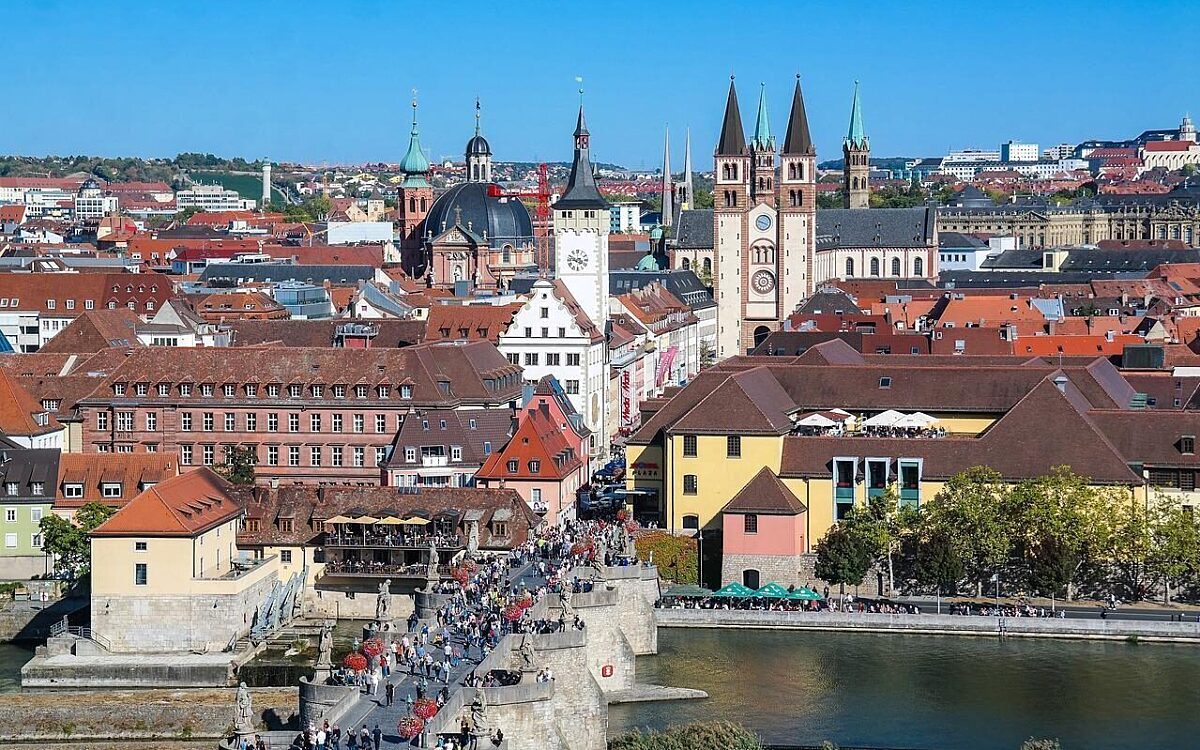 Blick auf die Wuerzburger Innenstadt Blick auf die Wuerzburger Innenstadt