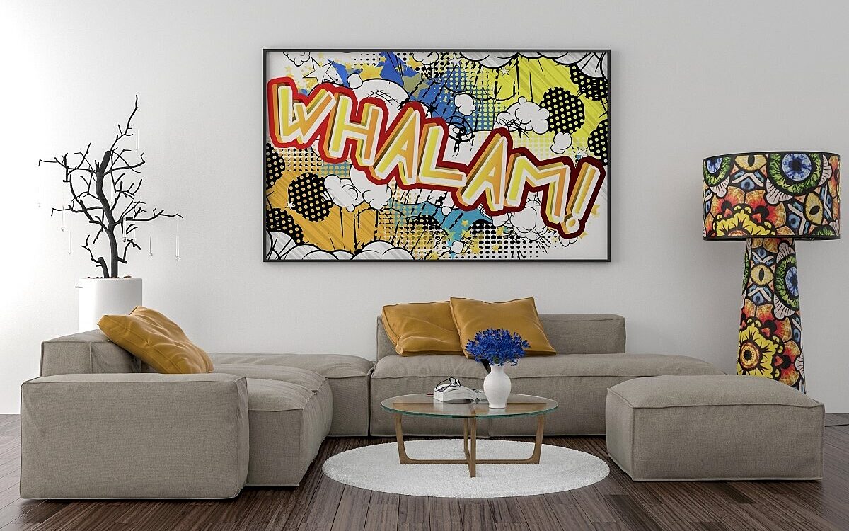 Comic Poster im Wohnzimmer Comic Poster im Wohnzimmer