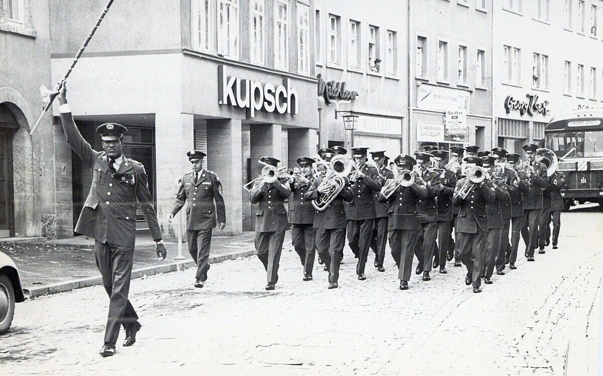 Deutsch amerikanische Freudschaftswoche 1971 Marne Band der 3 Infanteriedivision Deutsch amerikanische Freudschaftswoche 1971 Marne Band der 3 Infanteriedivision