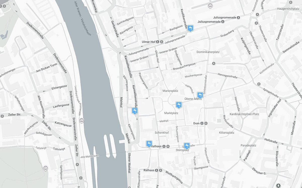 Eine Übersicht über Trinkbrunnen in der Innenstadt Eine Übersicht über Trinkbrunnen in der Innenstadt