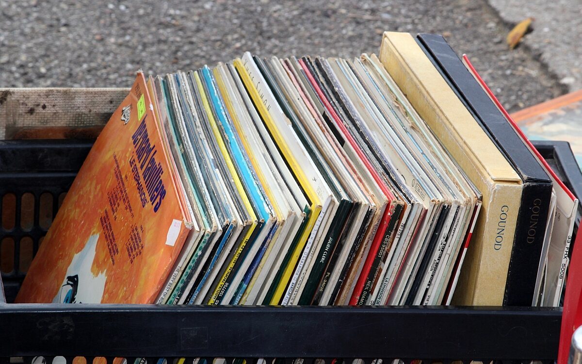 Vinylscheiben Flohmarkt Kiste Vinylscheiben Flohmarkt Kiste