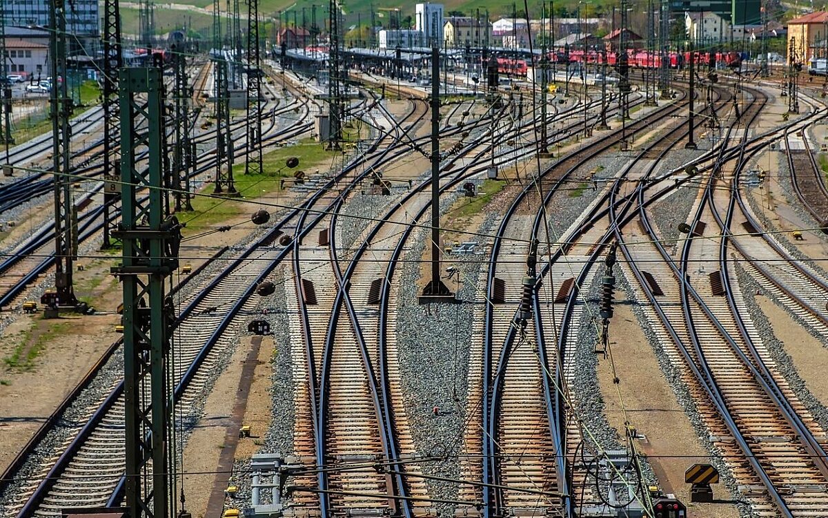 Gleisfeld Wuerzburger Bahnhof Gleisfeld Wuerzburger Bahnhof
