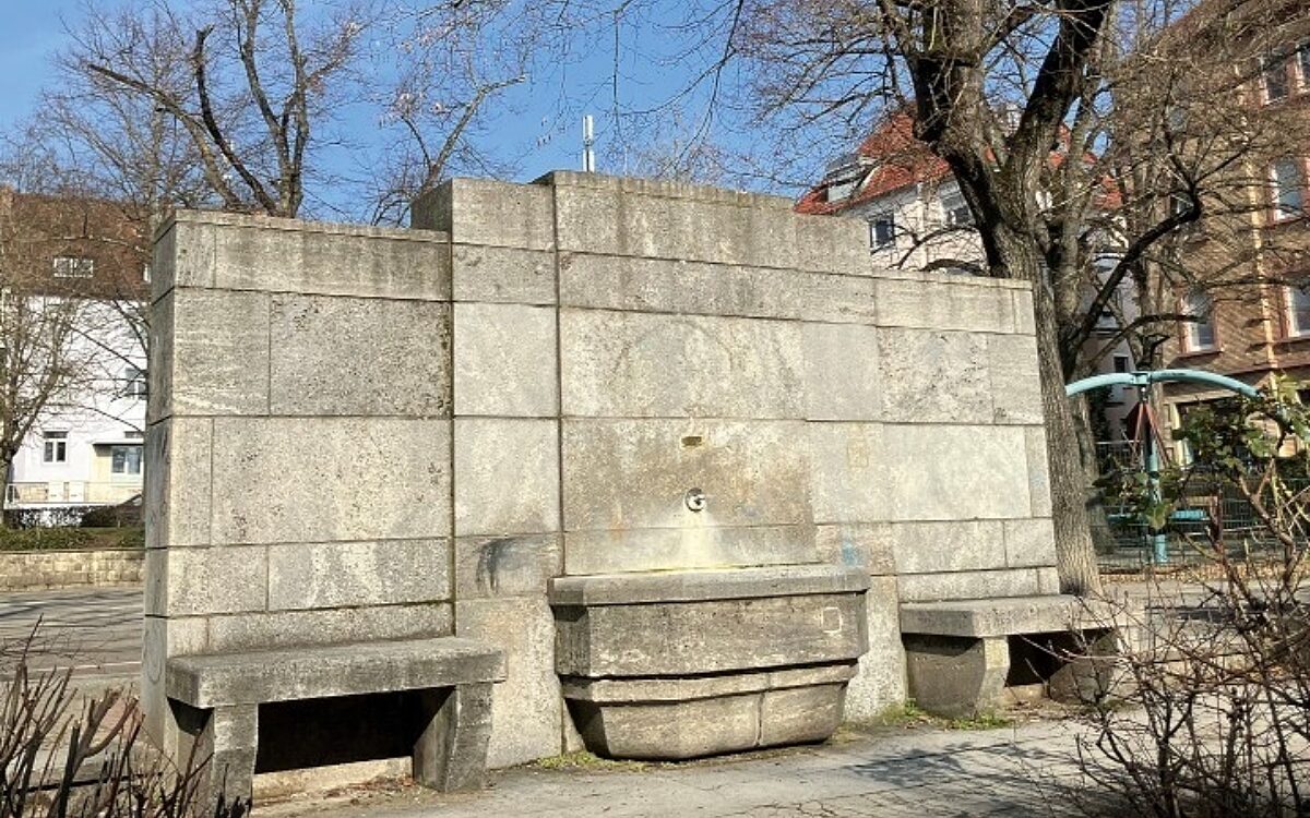 Würzburg Trinkbrunnen Wagnerplatz Würzburg Trinkbrunnen Wagnerplatz