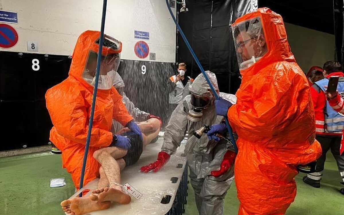 Eine Katastrophenschutzübung am UKW