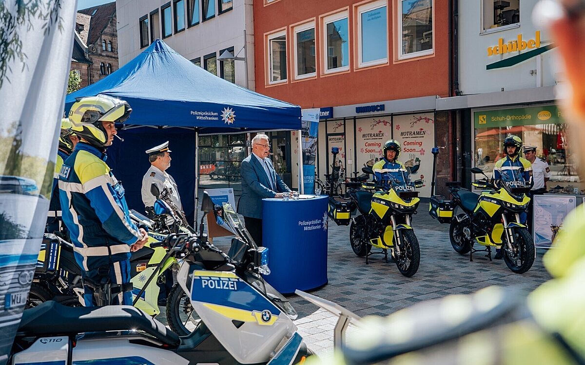 Vorstellung neue e motoraeder polizei nuernberg Vorstellung neue e motoraeder polizei nuernberg