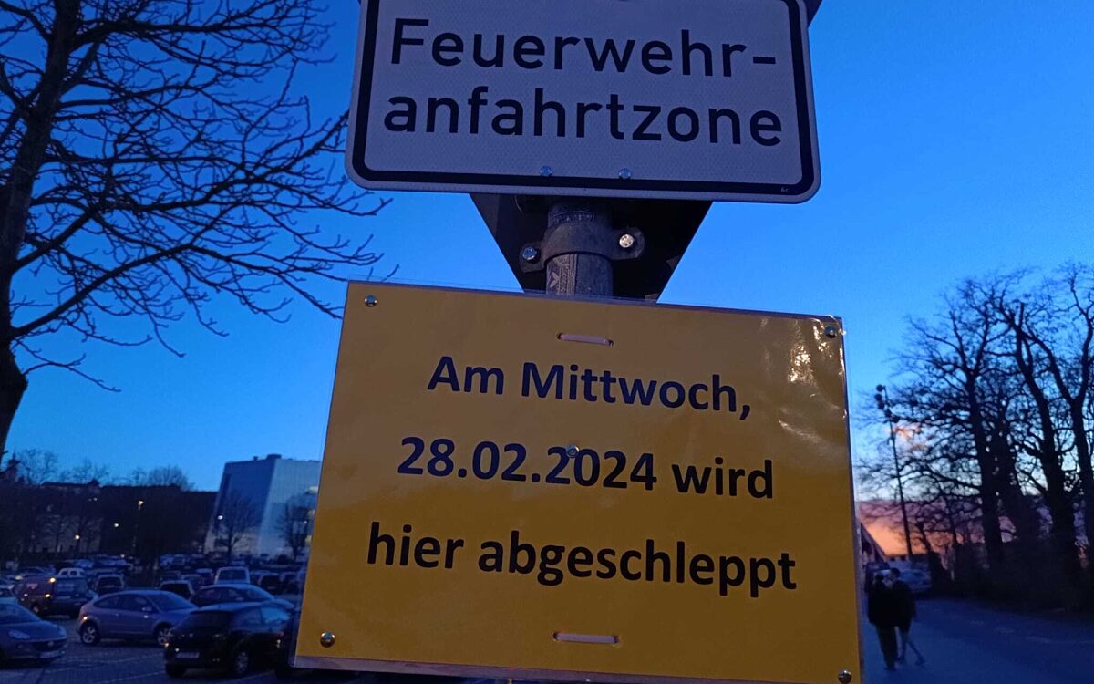 Auf der Talavera wird abgeschleppt Auf der Talavera wird abgeschleppt