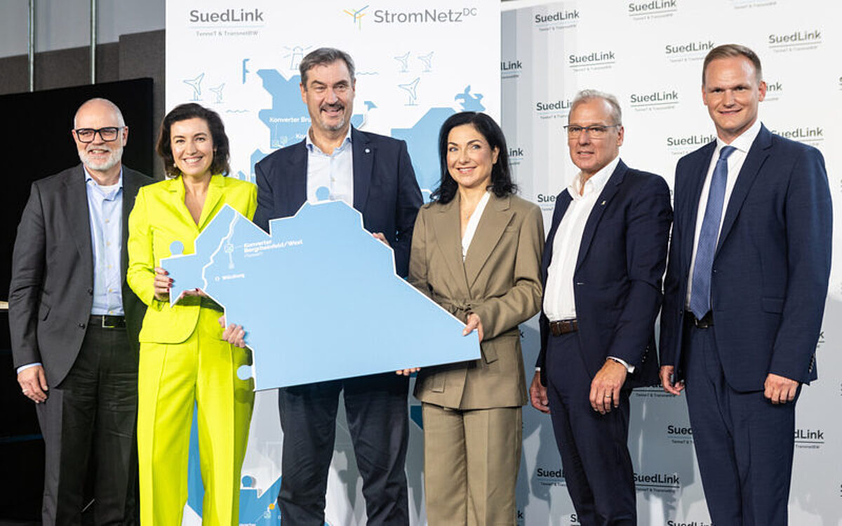 Baubeginn von Sued Link in Oerlenbach Baubeginn von Sued Link in Oerlenbach