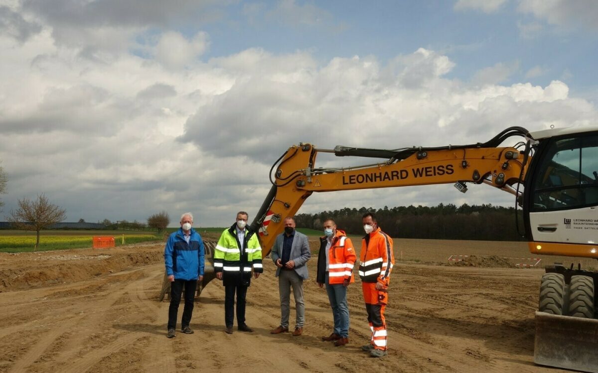 Die Baustelle zwischen Veitshöchheim und Gadheim Die Baustelle zwischen Veitshöchheim und Gadheim