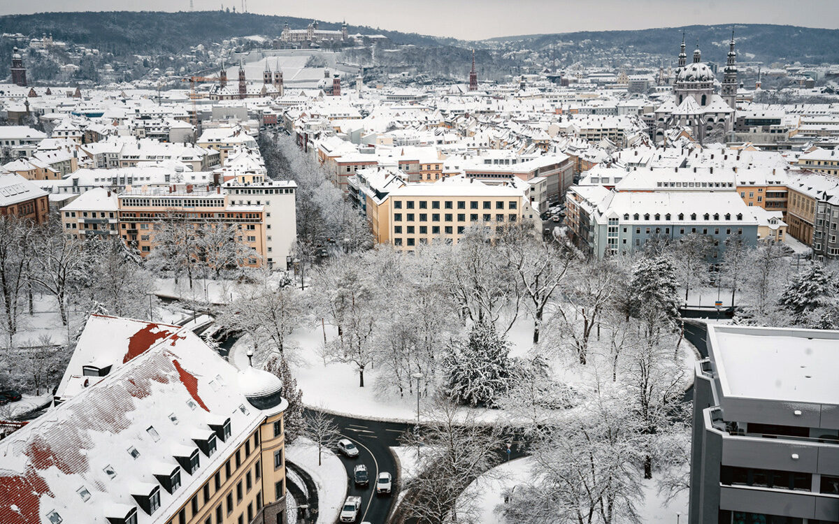 Berliner Ring Winter Schnee Würzburg - Funkhaus Würzburg Berliner Ring Winter Schnee Würzburg - Funkhaus Würzburg