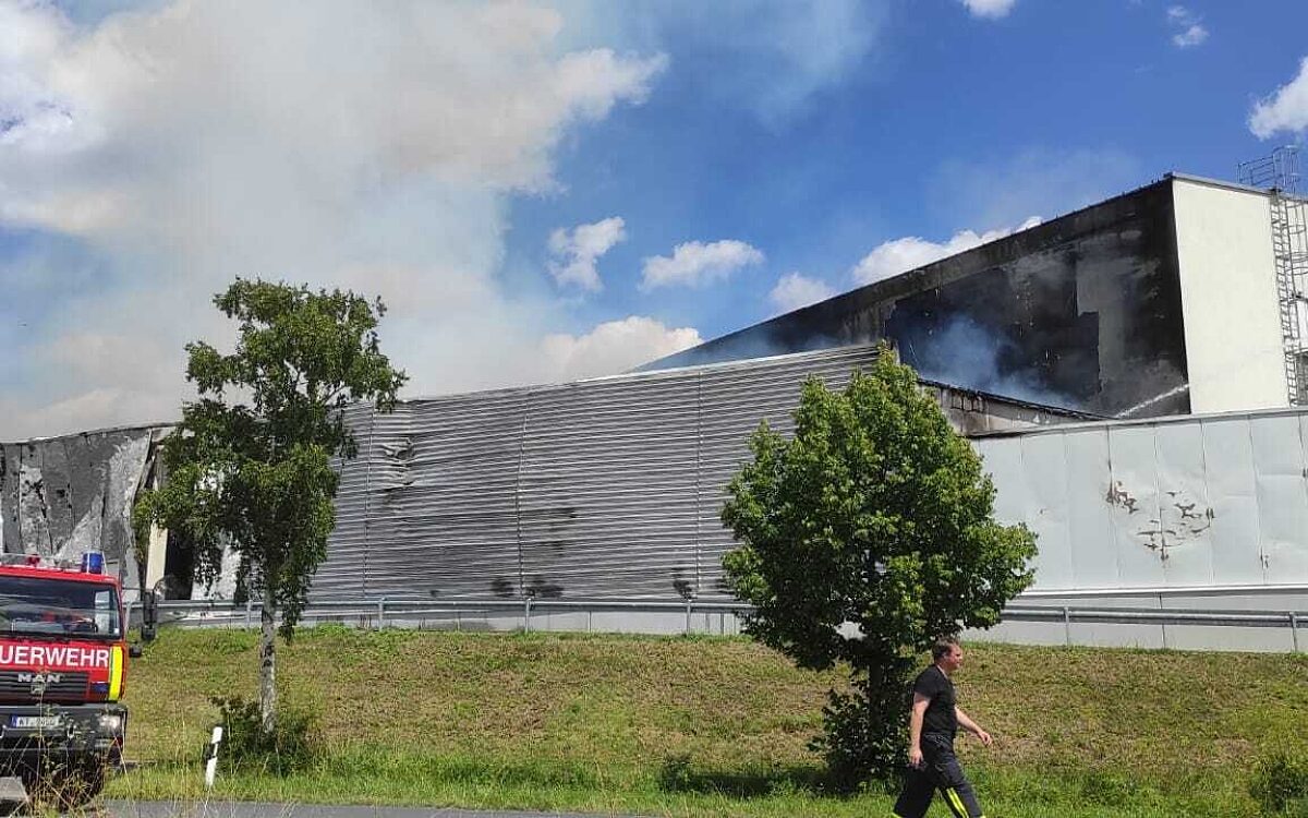 Brand bei Kraeutermix in Abtswind Brand bei Kraeutermix in Abtswind