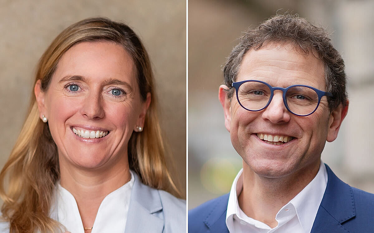 Buergermeisterkandidaten Gruene und CSU Buergermeisterkandidaten Gruene und CSU