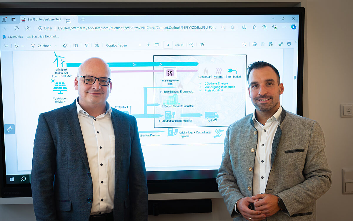 Modellprojekt in Unterfranken für grünen Wasserstoff Modellprojekt in Unterfranken für grünen Wasserstoff