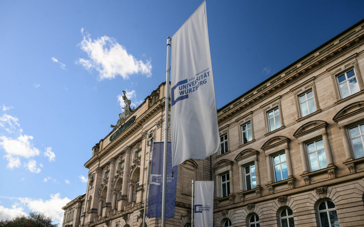 Das Gebaeude der Uni Wuerzburg am Sanderring