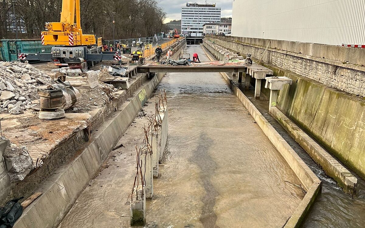 Das alte Quellenbachparkhaus ist abgerissen Das alte Quellenbachparkhaus ist abgerissen