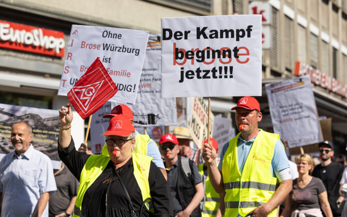 Demo gegen Schliessung von Brose Demo gegen Schliessung von Brose