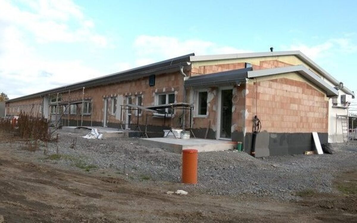 Der Rohbau des Tierheims Kitzingen Der Rohbau des Tierheims Kitzingen