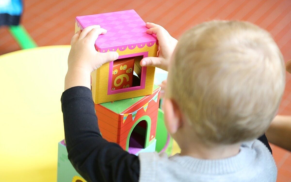 Ein Kindergartenkind in der Kita Ein Kindergartenkind in der Kita