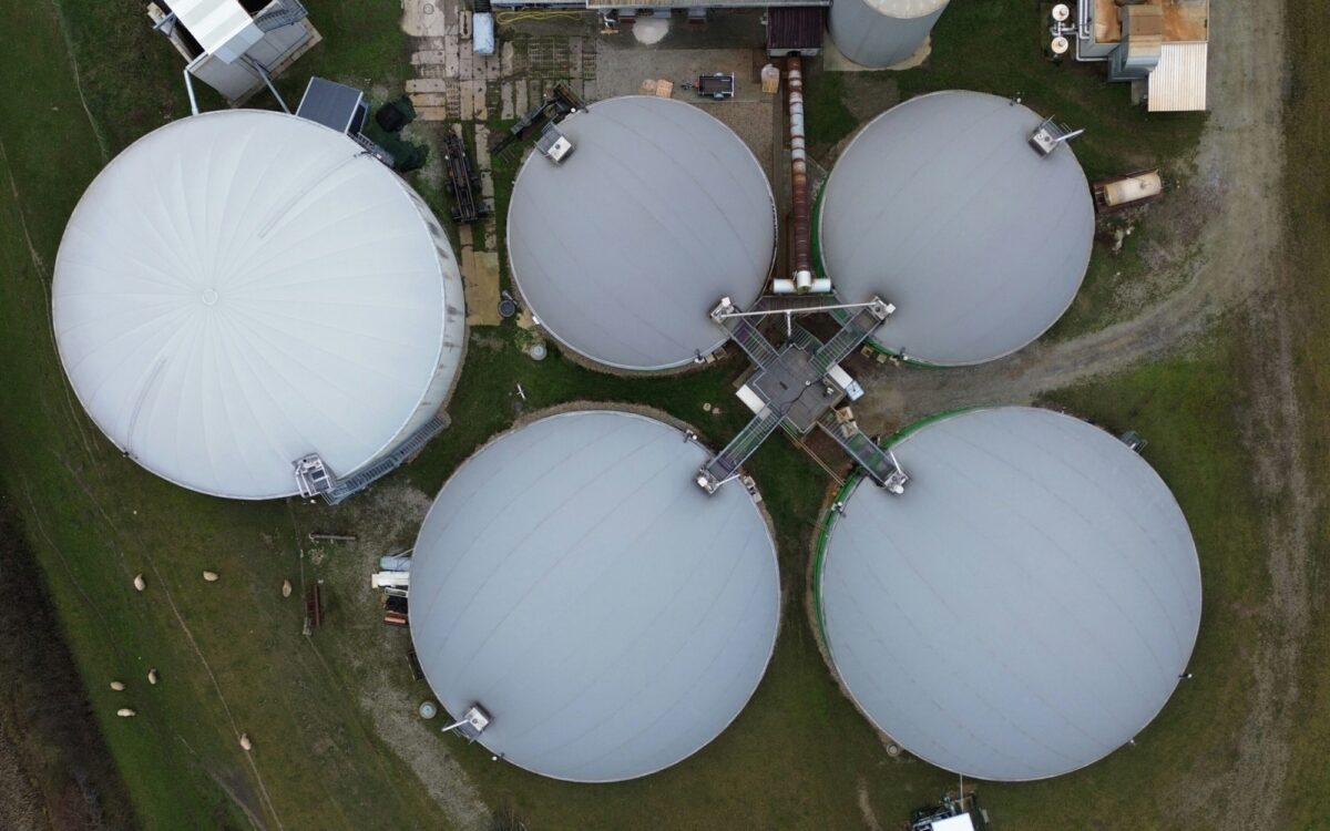 Eine Biogasanlage Eine Biogasanlage