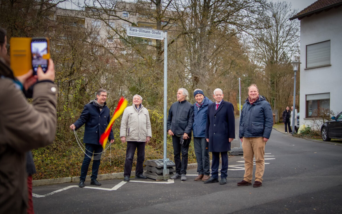 Enthuellung Klara Ullmann Strasse Enthuellung Klara Ullmann Strasse