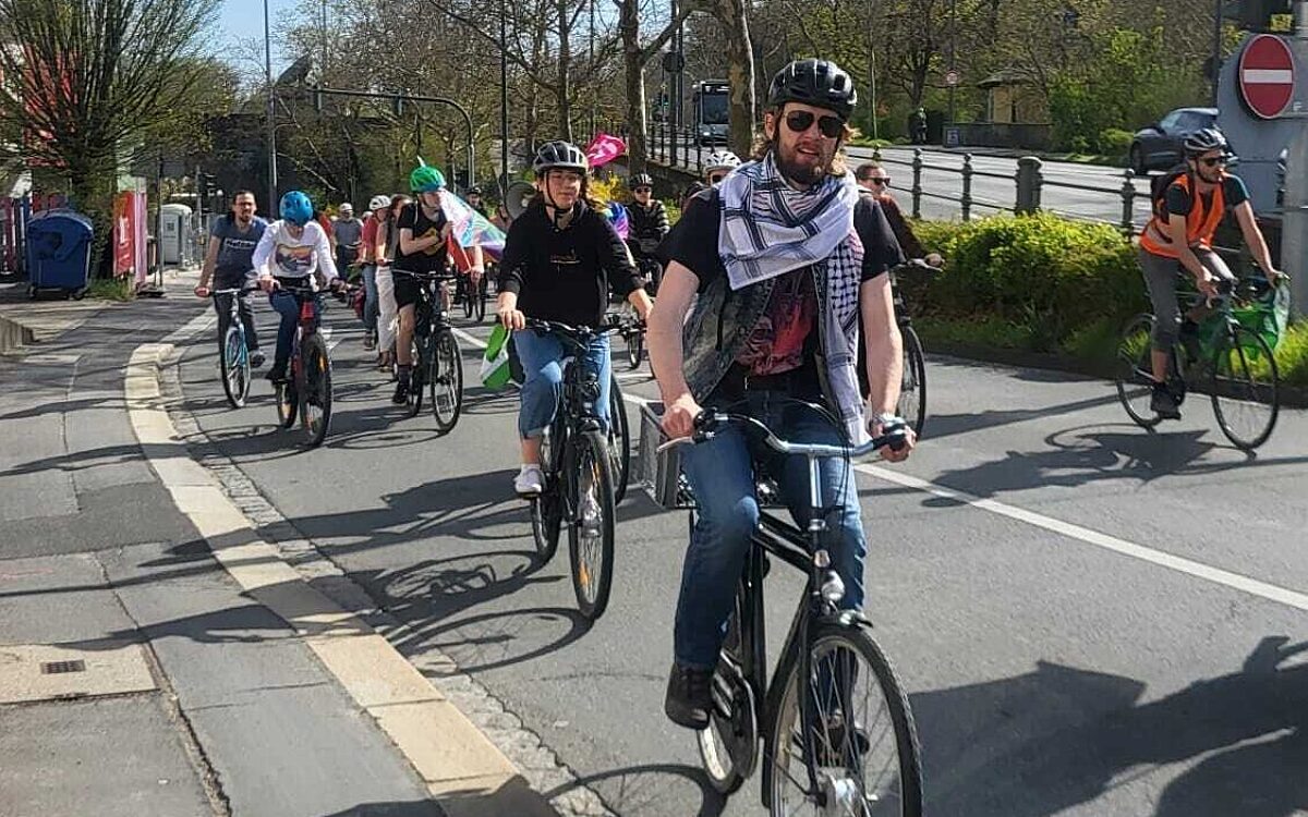 Fahrraddemo von Fridays for Future in Wuerzburg Fahrraddemo von Fridays for Future in Wuerzburg
