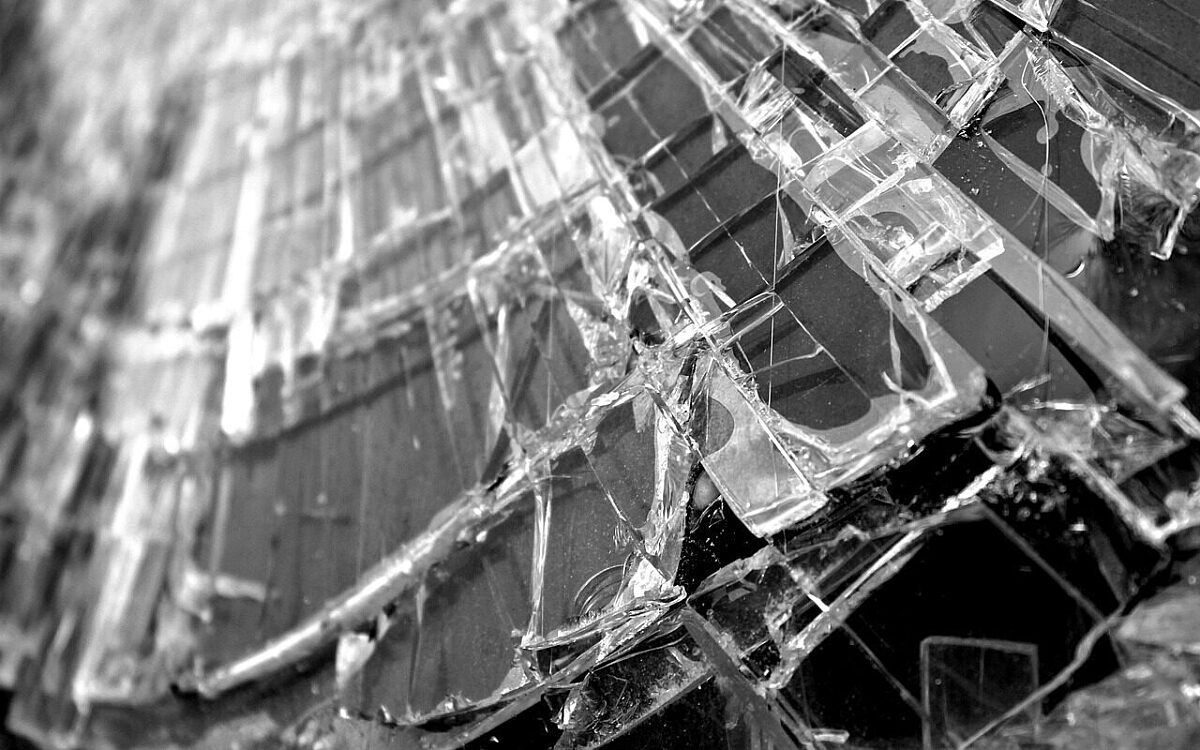 Fenster Scherben Glas Fenster Scherben Glas