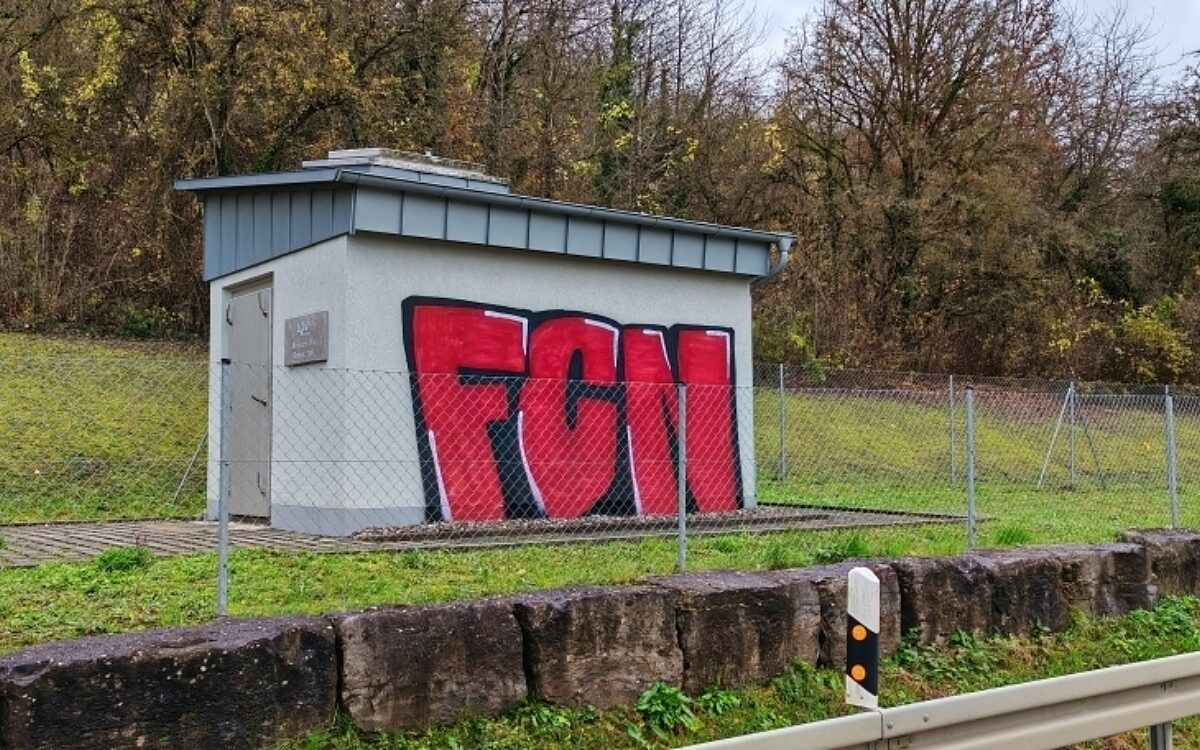 Graffiti in Kitzingen am Trafohaeuschen Graffiti in Kitzingen am Trafohaeuschen