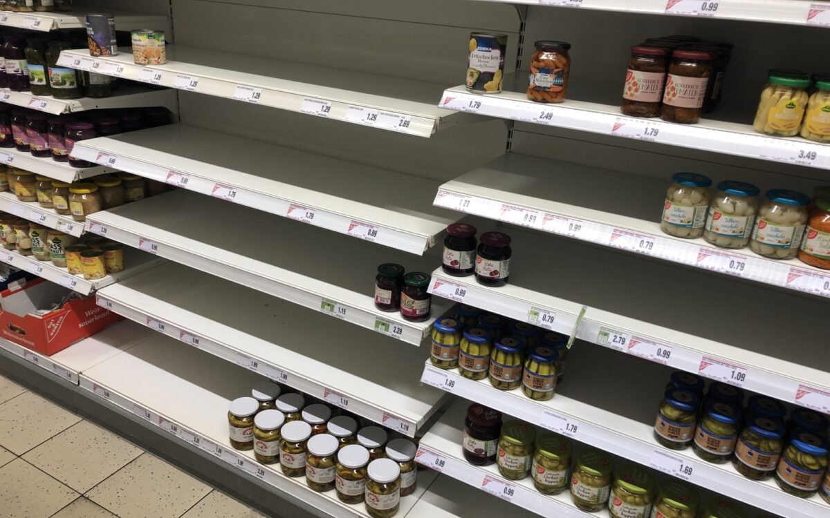 Leere Regale Edeka Leere Regale Edeka