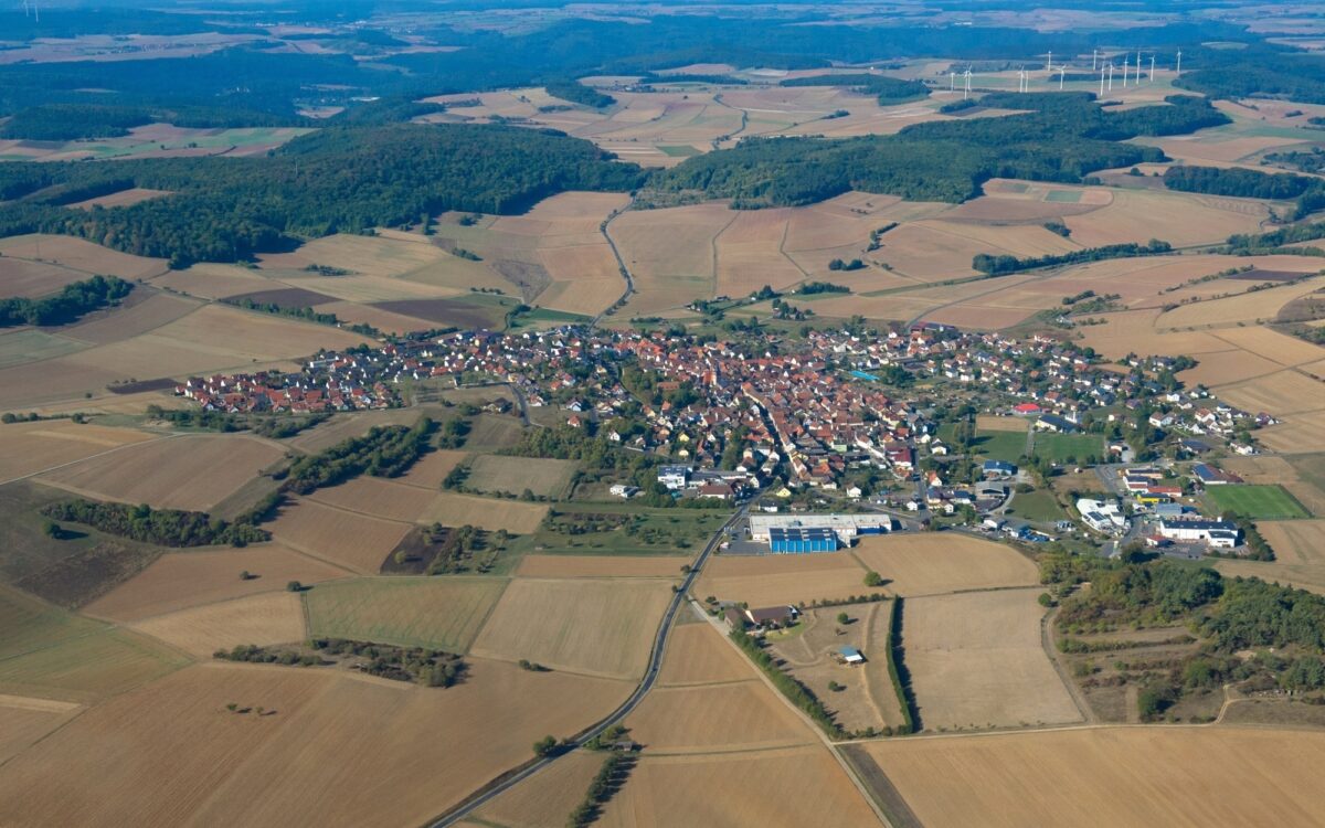 Luftaufnahme von Neubrunn im Landkreis Würzburg Luftaufnahme von Neubrunn im Landkreis Würzburg