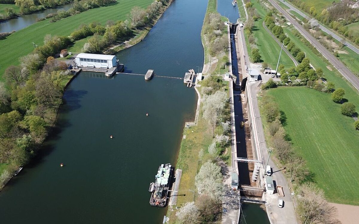 Luftbild Staustufe Ottendorf Luftbild Staustufe Ottendorf