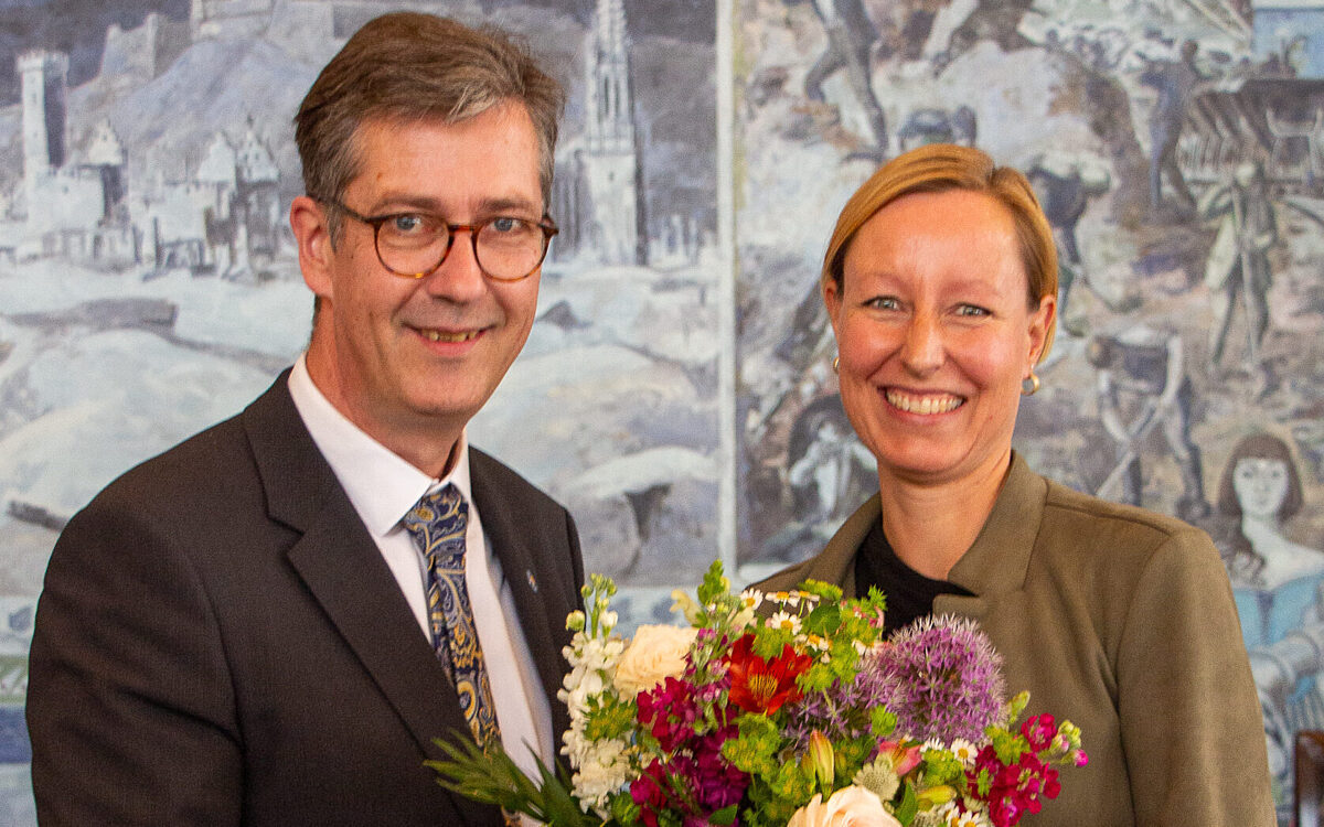 OB Christian Schuchardt und neue Sozialreferentin WÜ Eva von Vietinghoff Scheel OB Christian Schuchardt und neue Sozialreferentin WÜ Eva von Vietinghoff Scheel