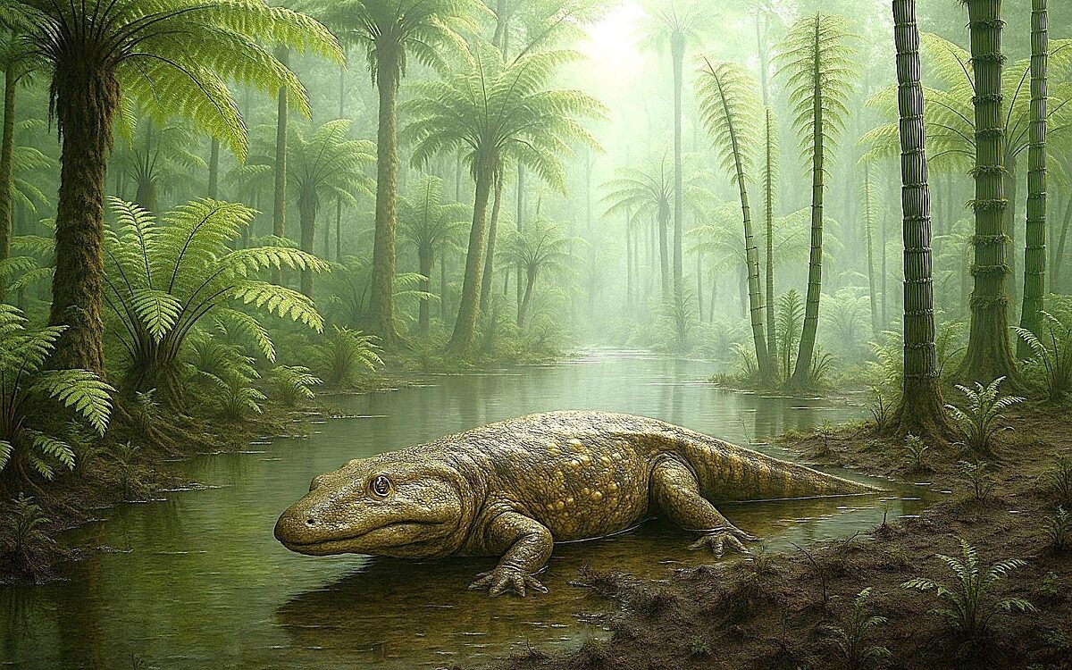 Rekonstruktion Riesenlurch Rekonstruktion Riesenlurch