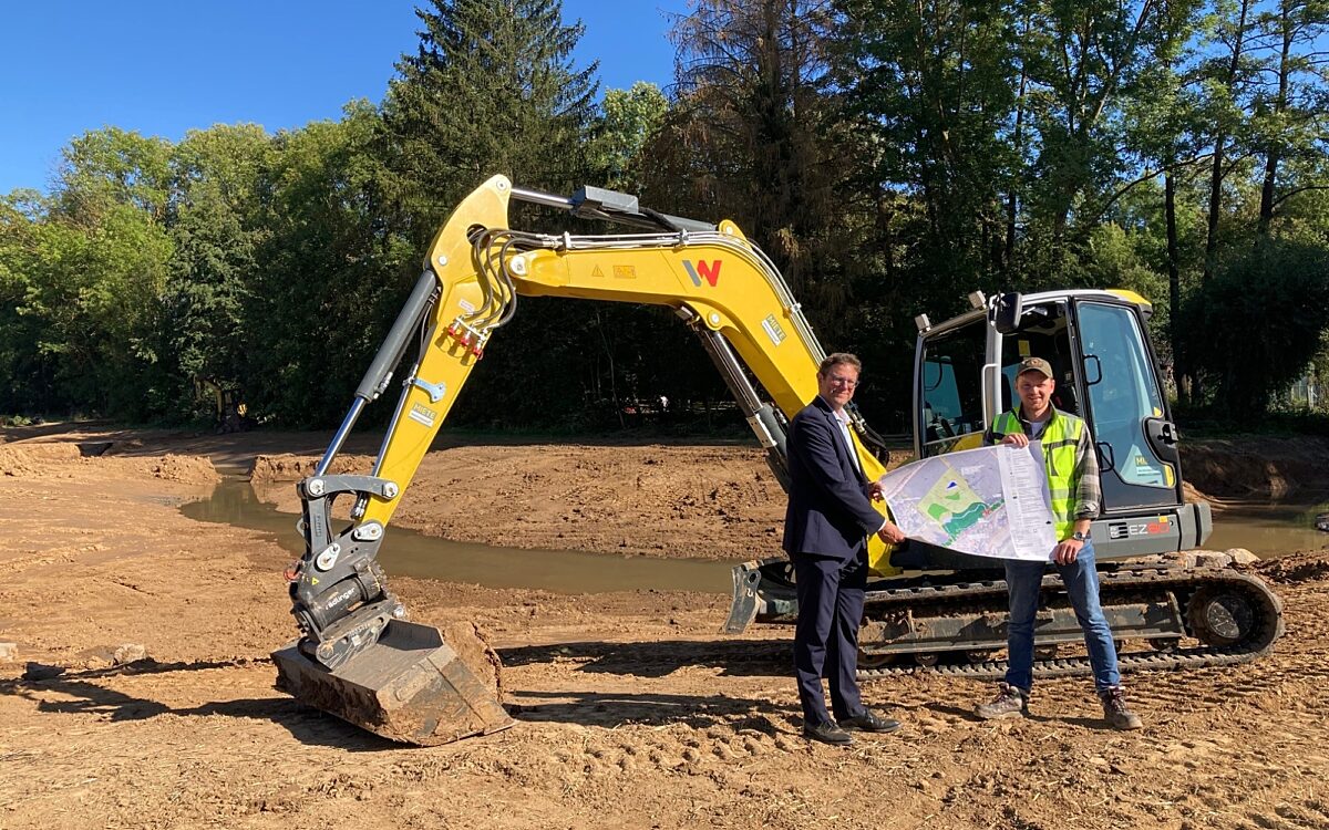 Renaturierung Kuernach in Lengfeld Renaturierung Kuernach in Lengfeld