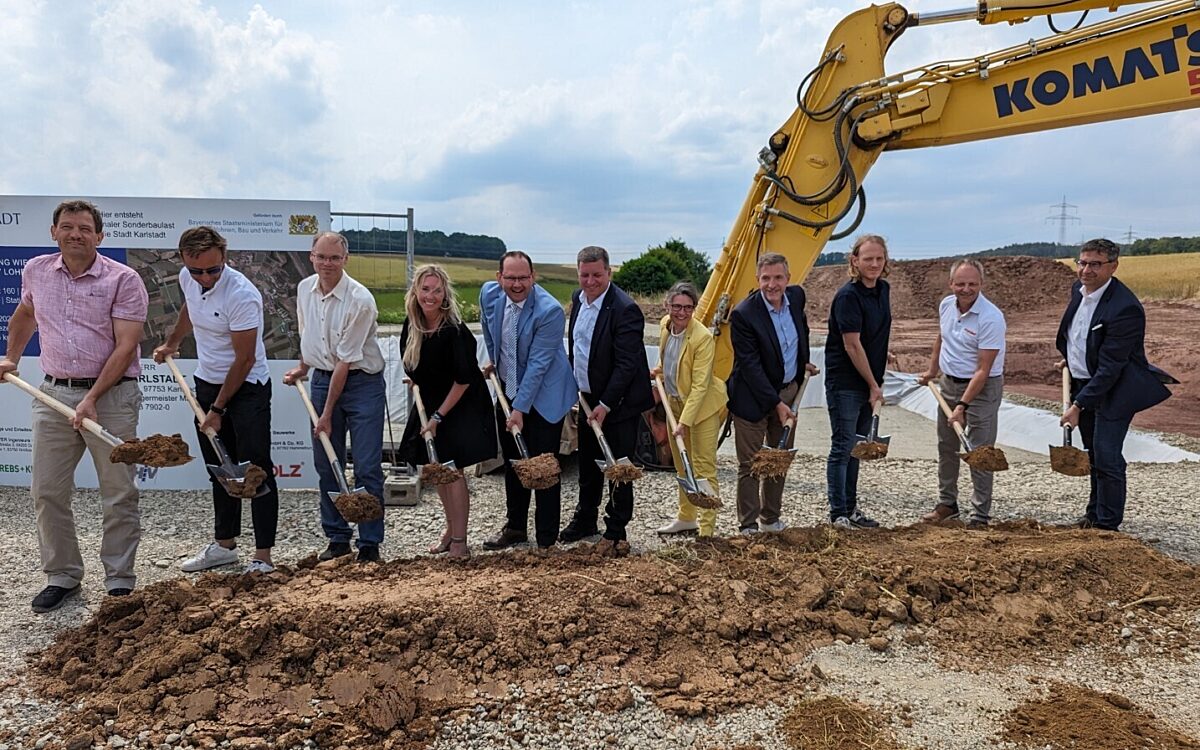 Der erste Spatenstich für die Ortsumgehung von Wiesenfeld Der erste Spatenstich für die Ortsumgehung von Wiesenfeld