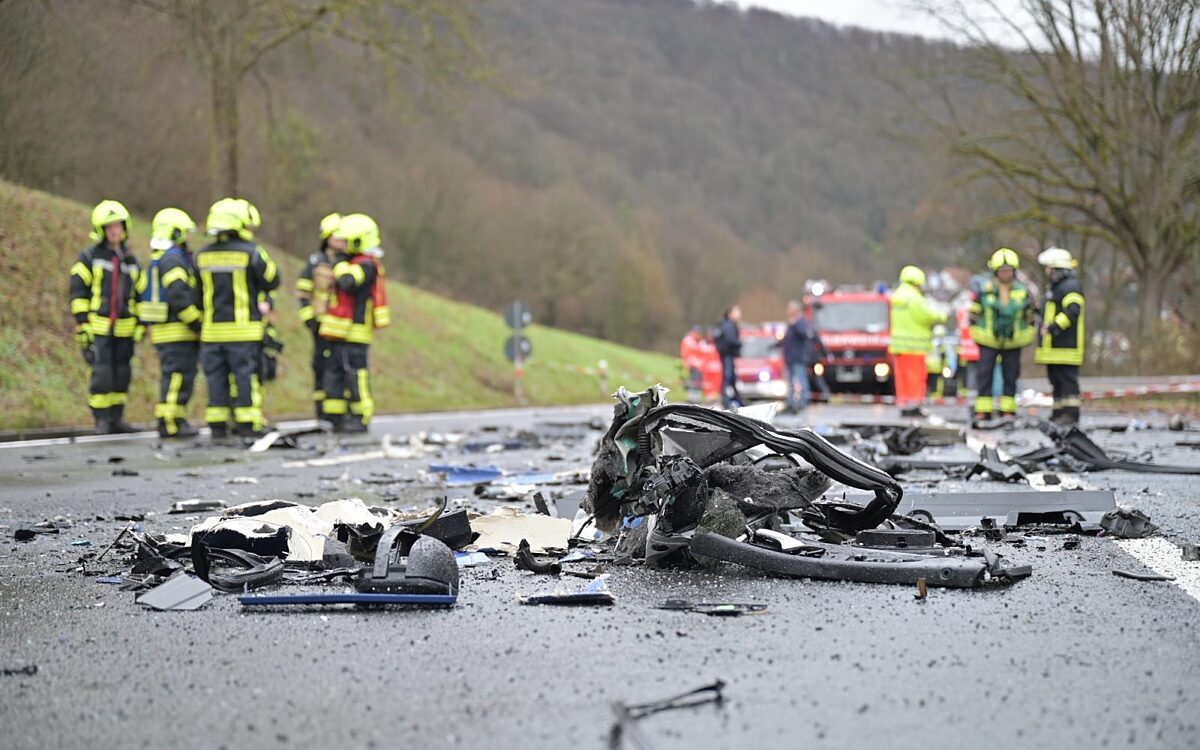 Unfall zwischen Hasloch und Faulbach 1 Unfall zwischen Hasloch und Faulbach 1