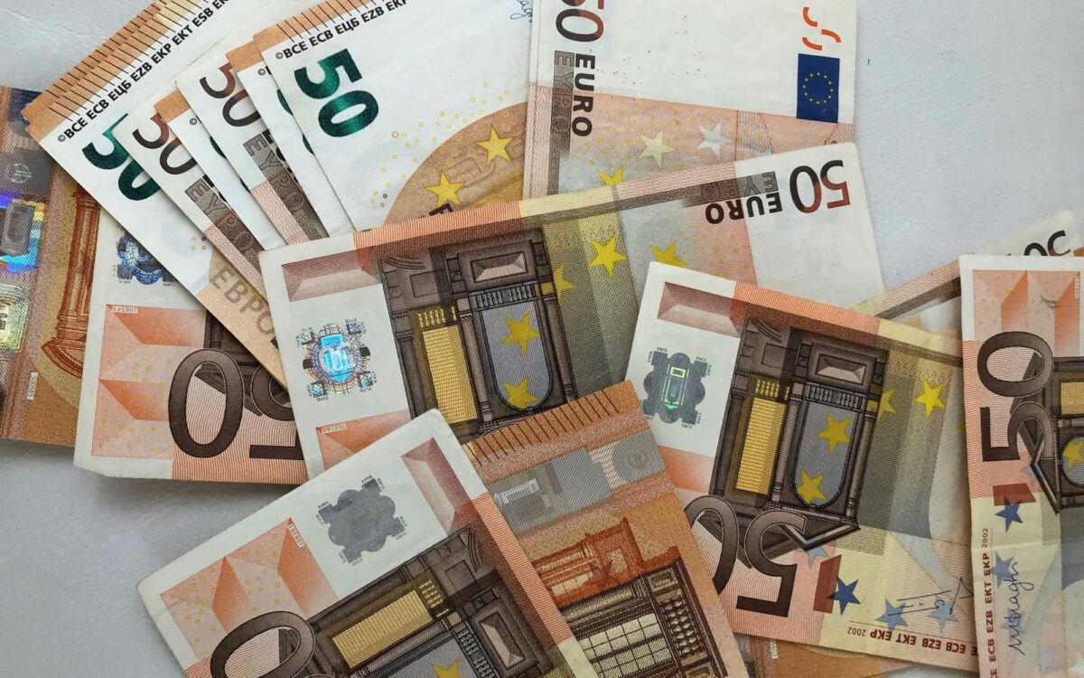 Viel Geld Euro Scheine