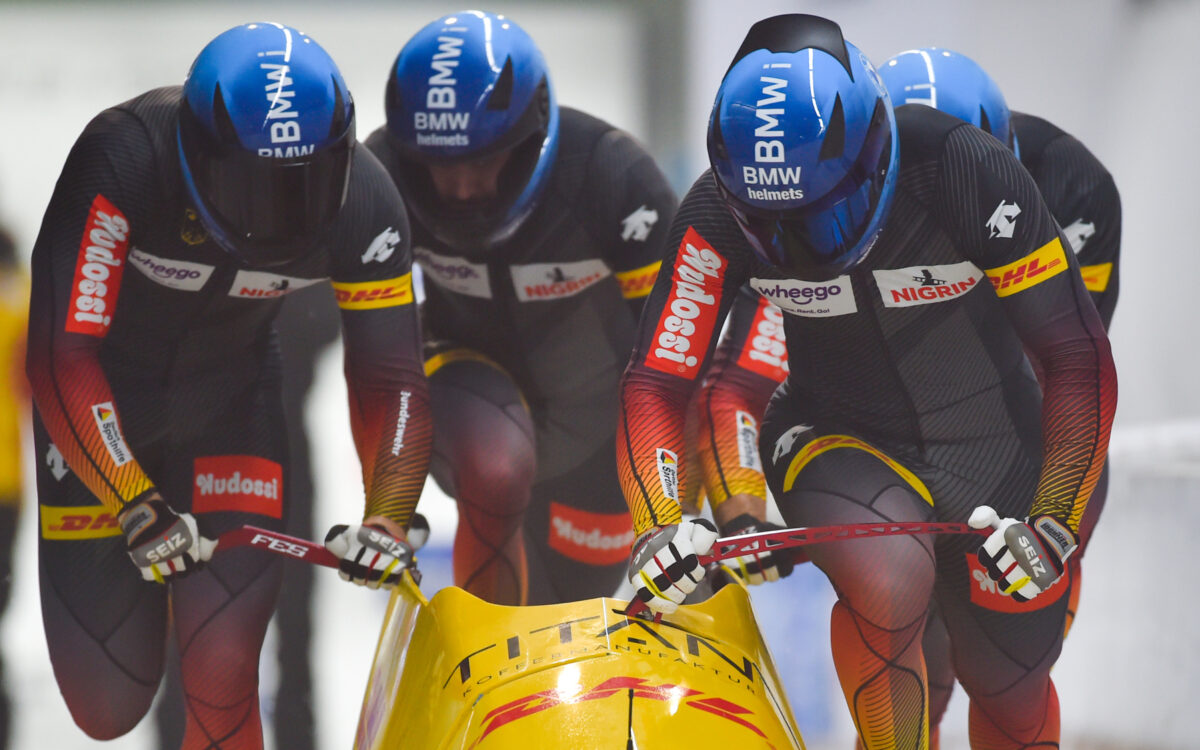 Viererbob Olympia 2022 Christian Rasp Start 2 Viererbob Olympia 2022 Christian Rasp Start 2