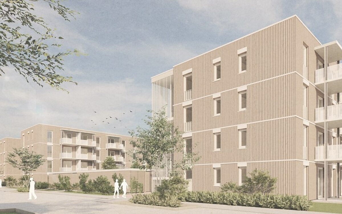 Visualisierung Wuerzburg Hubland Sozialer Wohnraum Visualisierung Wuerzburg Hubland Sozialer Wohnraum