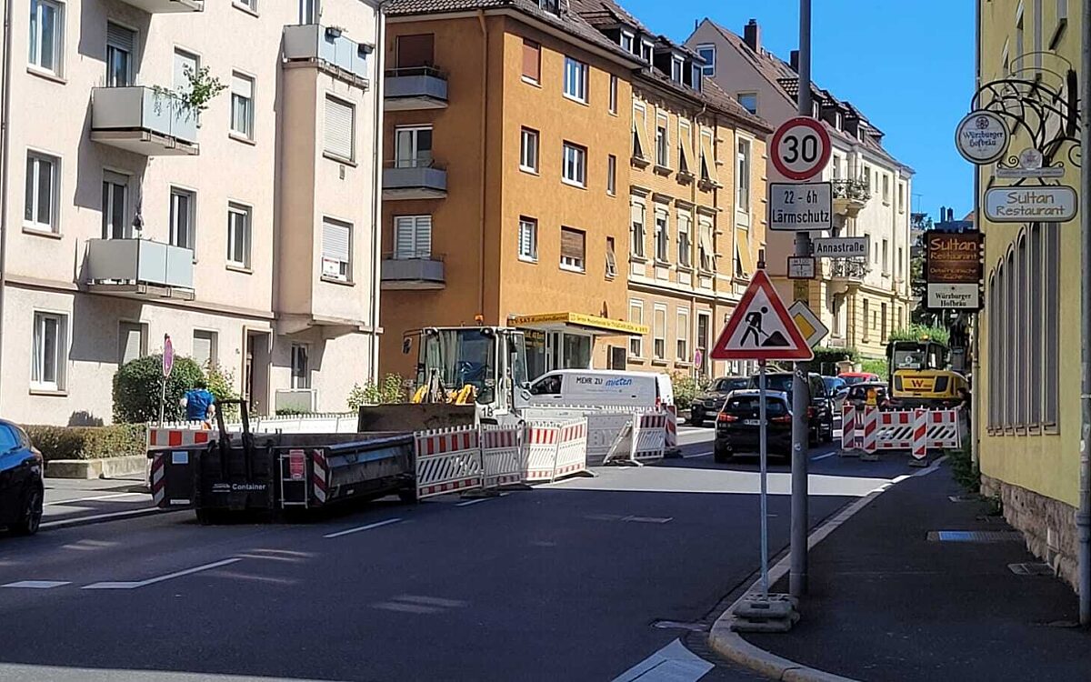 Wasserrohrbruch Rottendorfer Straße Wasserrohrbruch Rottendorfer Straße