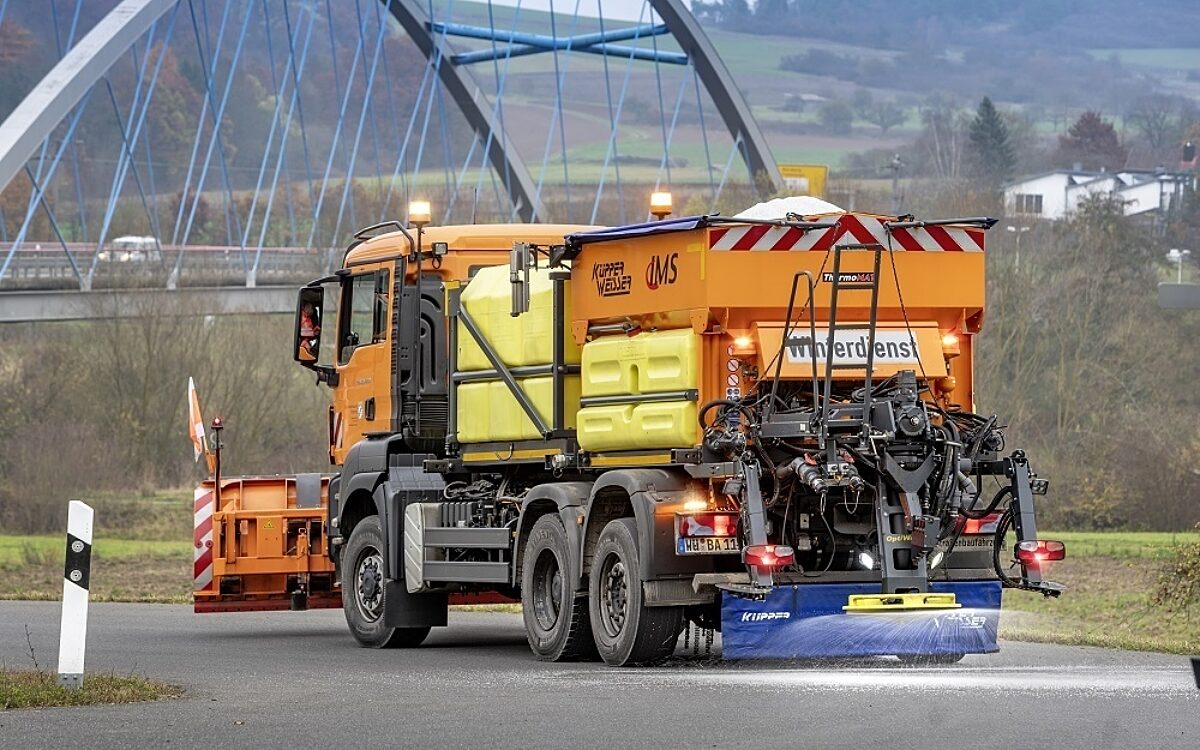 Ein Fahrzeug des Winterdiensts Würzburg Ein Fahrzeug des Winterdiensts Würzburg