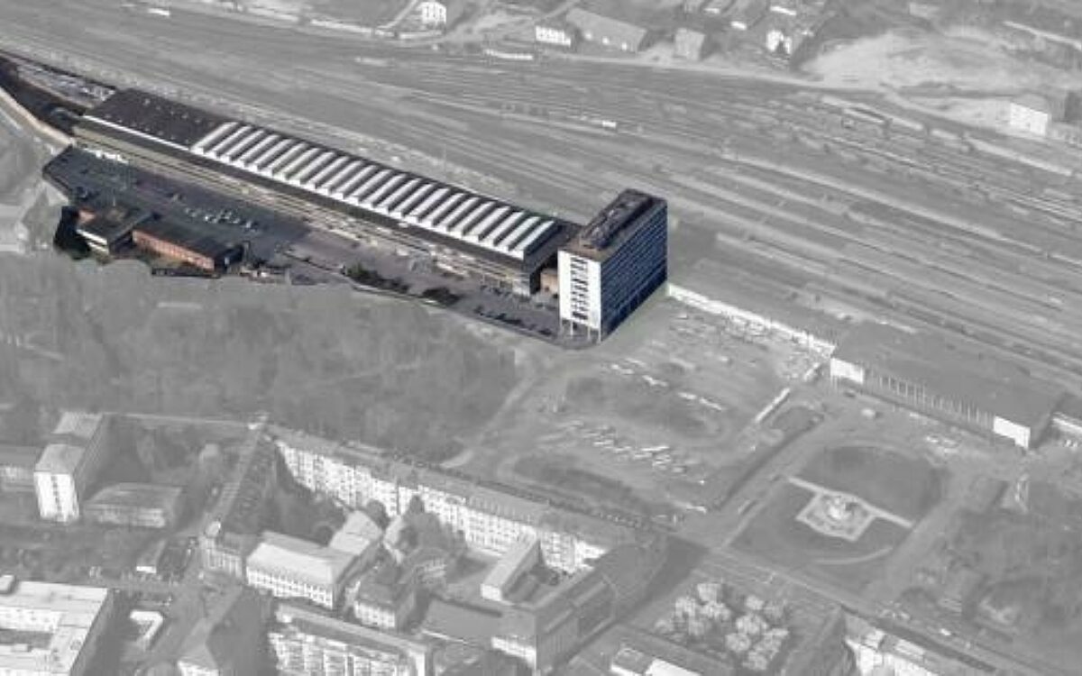 Das Grundstück der Posthalle das umgewandelt wird Das Grundstück der Posthalle das umgewandelt wird