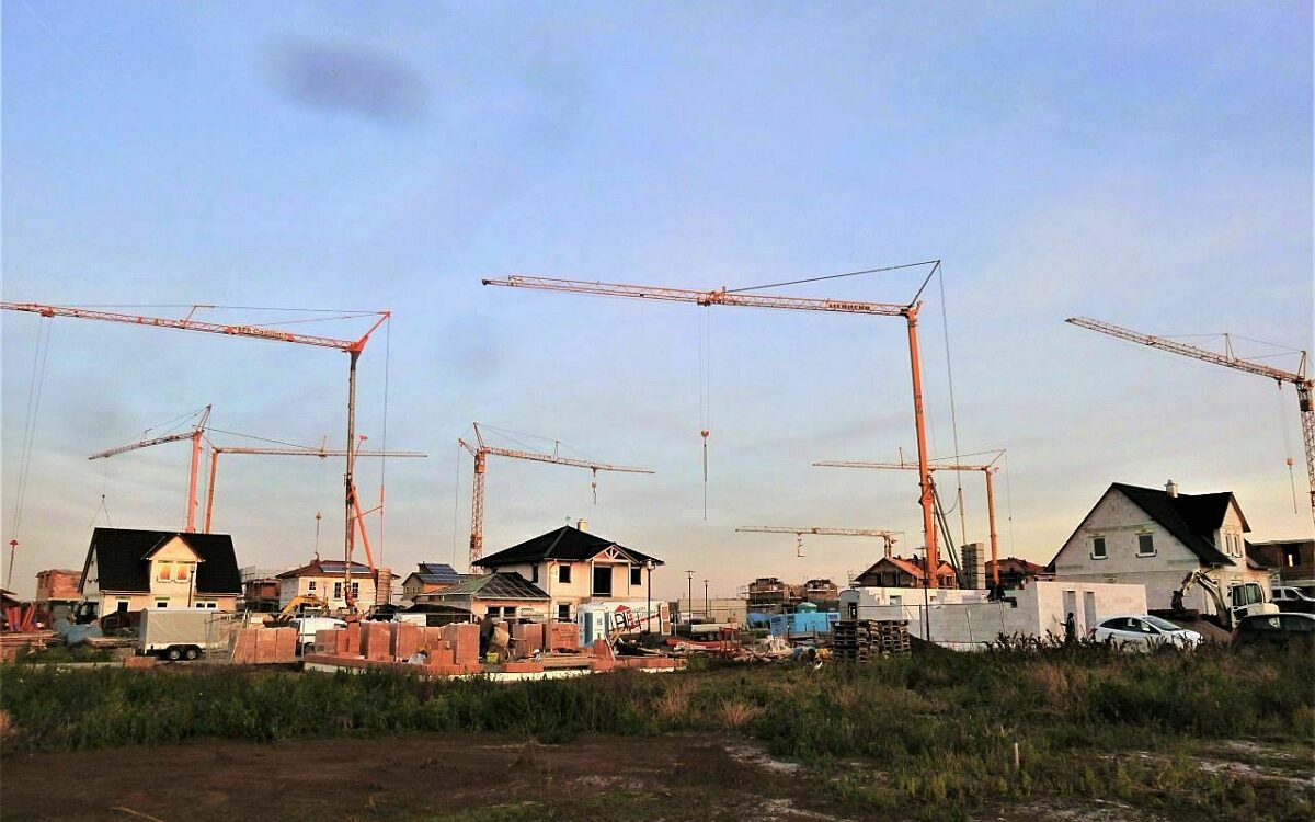 Viele Baustellen im Baugebiet Kuernach Viele Baustellen im Baugebiet Kuernach