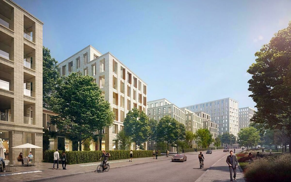 Eine Fotomontage zum geplanten Bismarck-Quartier Eine Fotomontage zum geplanten Bismarck-Quartier