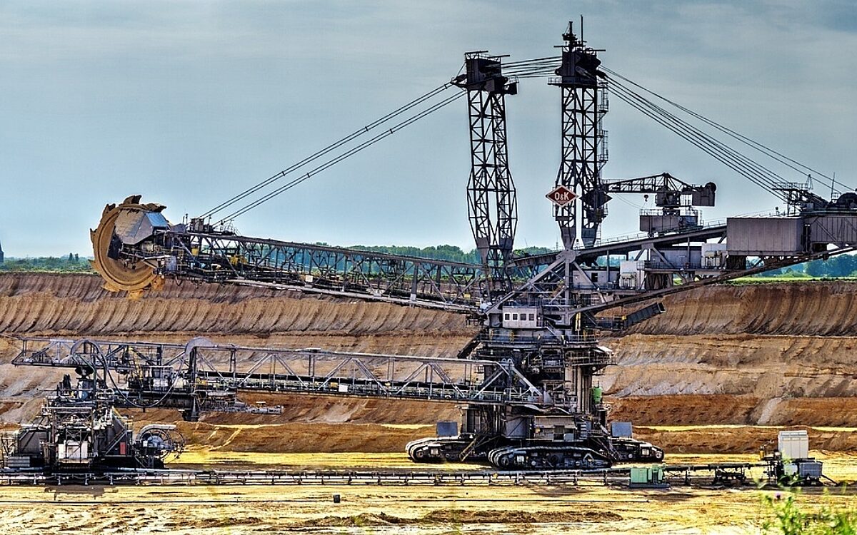 Ein Braunkohle-Bagger Ein Braunkohle-Bagger