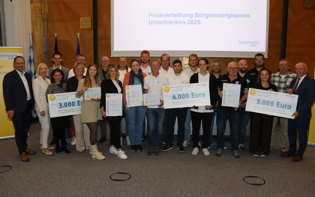 Die Preisträger des Bürgerenergiepreises Unterfranken 2025 Die Preisträger des Bürgerenergiepreises Unterfranken 2025