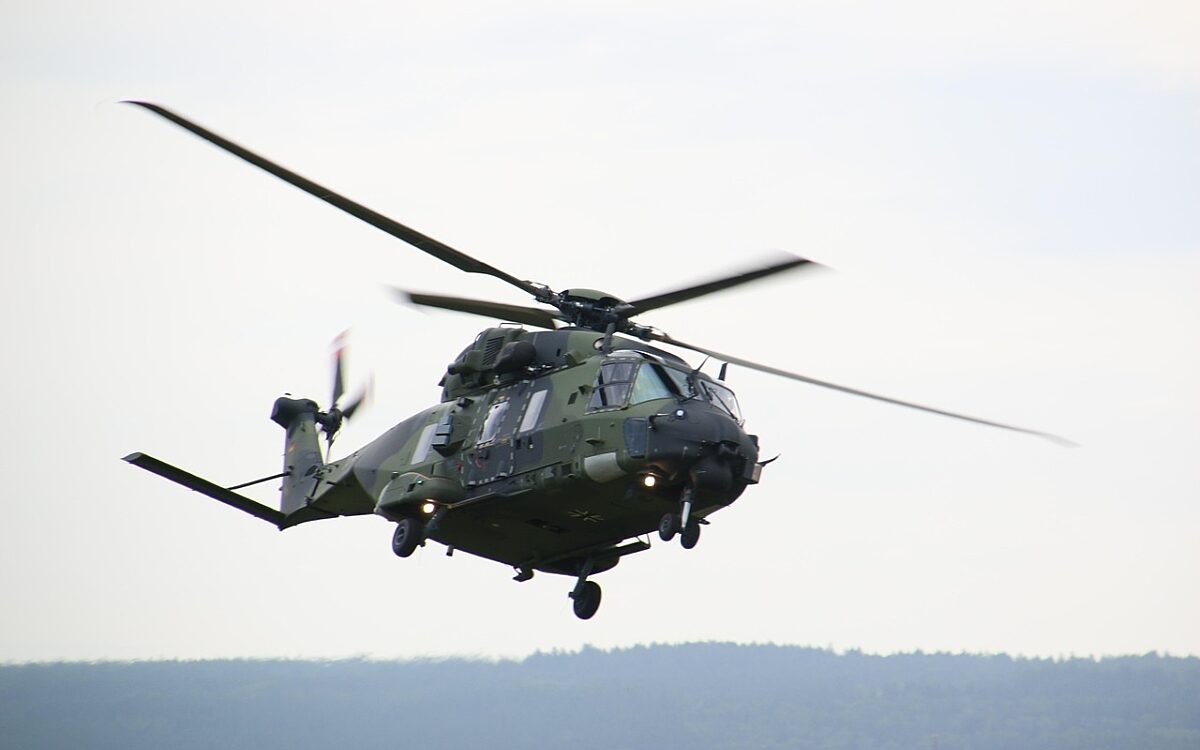 Ein Hubschrauber der Bundeswehr Ein Hubschrauber der Bundeswehr