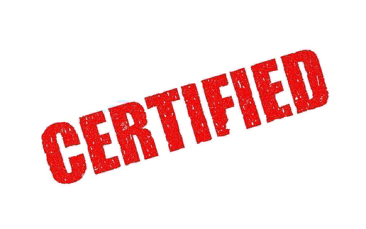 Symbolbild zertifiziert
