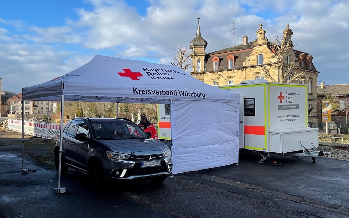 Das neue Corona Testzentrum in Ochsenfurt Das neue Corona Testzentrum in Ochsenfurt