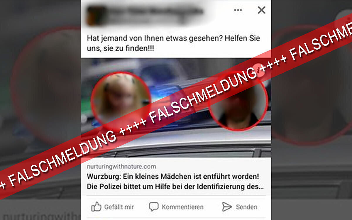 Diese Falschmeldung verbreitet sich aktuell über Social Media Diese Falschmeldung verbreitet sich aktuell über Social Media
