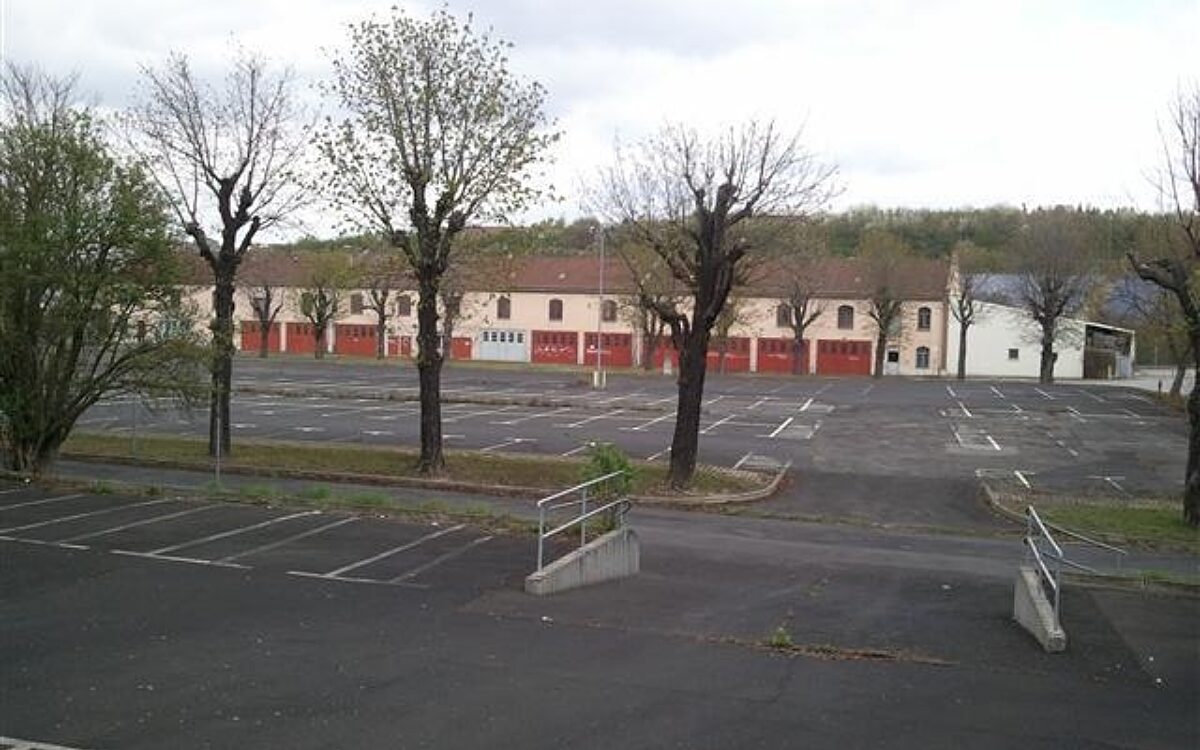 Ein Blick auf das Gelände der Faulenbergkaserne Faulenbergkaserne